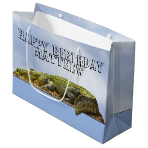 Happy Birthday Gator Panoramic View OOB Photo Large Gift Bag