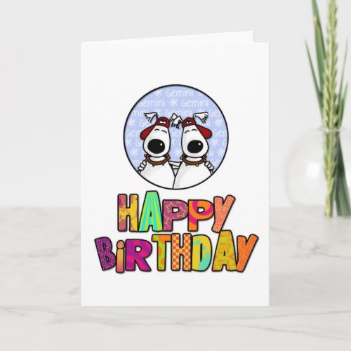 Happy Birthday _ Gemini Card