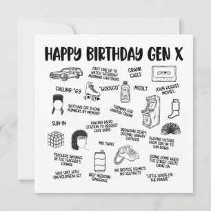 Happy Birthday Gen X Card