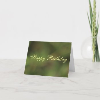 Happy Birthday General Green Hues Card by RossiCards at Zazzle