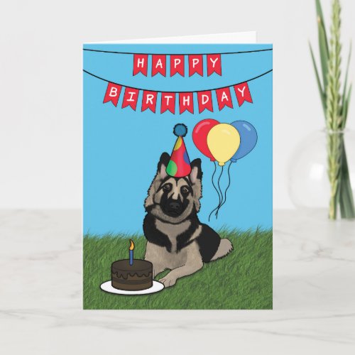 Happy Birthday German Shepherd Card