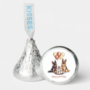 Happy Birthday German Shepherd Dogs Birthday Cake Hershey®'s Kisses®
