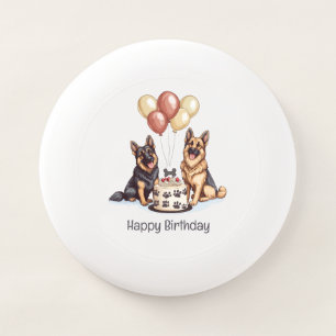 Happy Birthday German Shepherd Dogs Birthday Cake Wham-O Frisbee