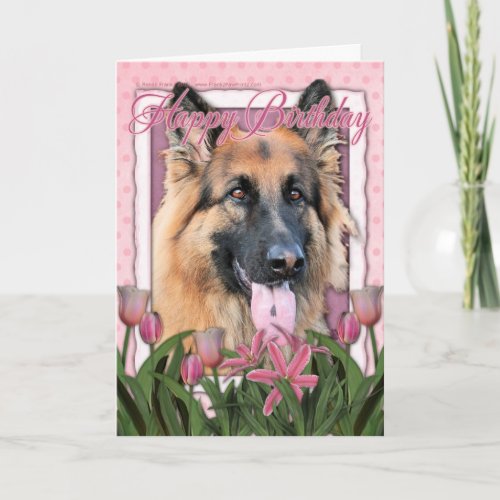 Happy Birthday _ German Shepherd _ Long Haired Card