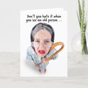 Happy Birthday Getting Older Humor Holiday Card