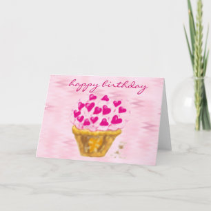 happy birthday : giant cupcake : cards