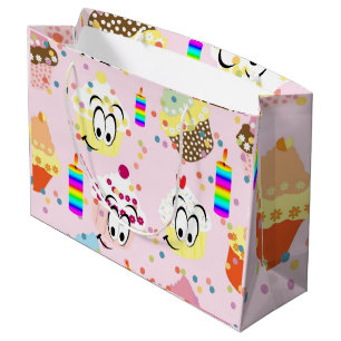 Happy Birthday Gift Bag Cupcake