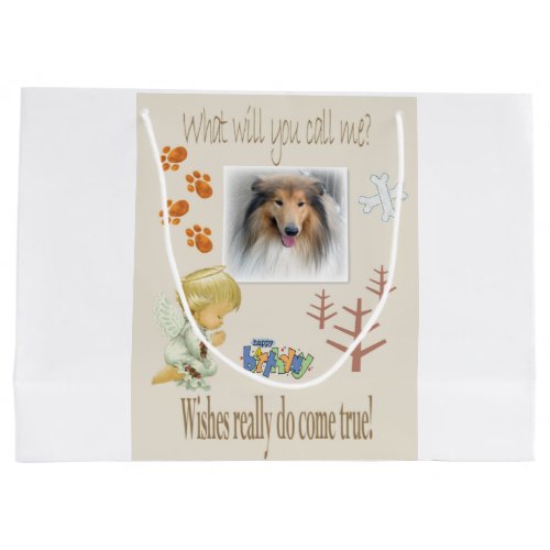 Happy Birthday Gift Bag Wishing for a Dog