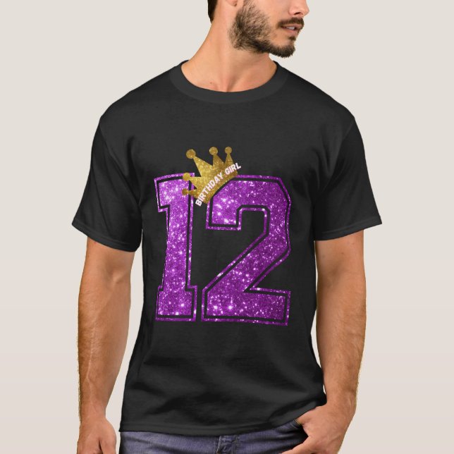 Happy Birthday Gift Girls 12Th Birthday T-Shirt (Front)