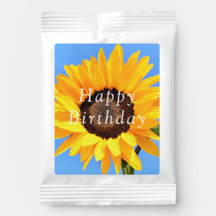 Happy Birthday Gift Sunflower on Blue Sky Margarita Drink Mix