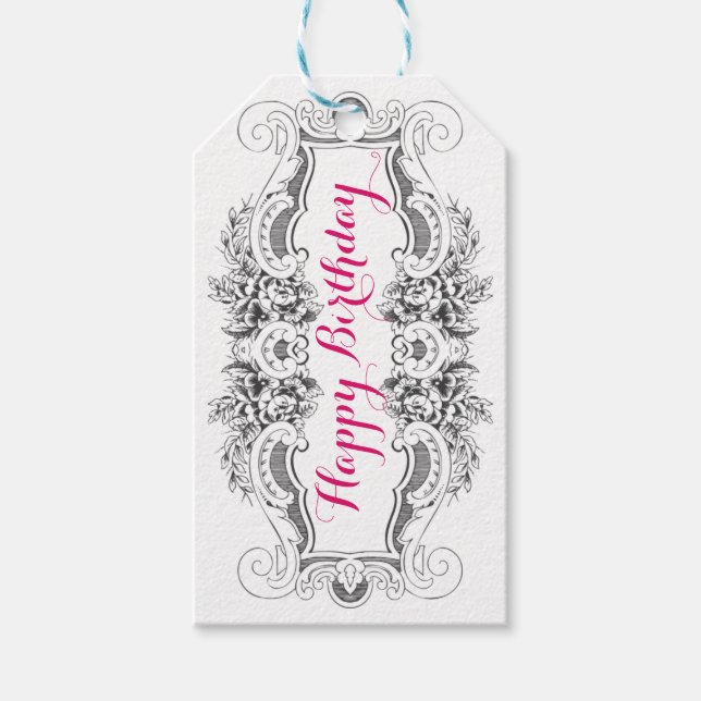 Happy Birthday Gift Tag (Front)