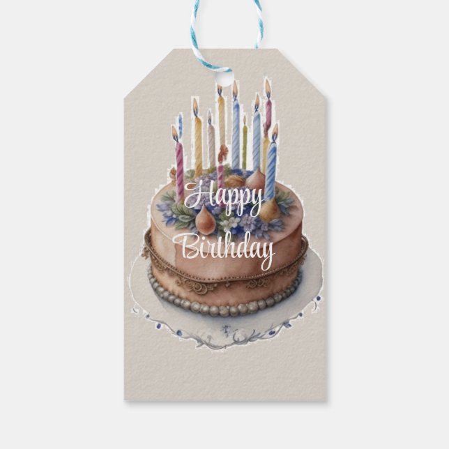 Happy Birthday Gift Tag (Back)