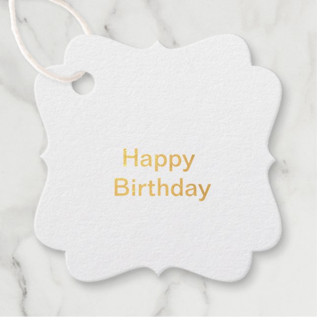 Happy Birthday Gift Tag (Front)