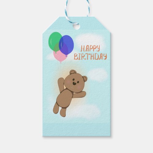 Happy birthday gift tags