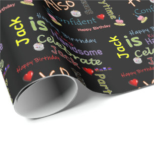 Happy Birthday Gift Wrapping Paper Jack