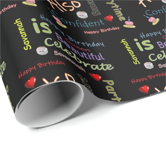 Happy Birthday Gift Wrapping Paper Savannah (Roll Corner)