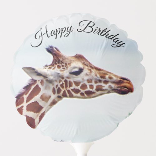 Happy Birthday Giraffe Balloon