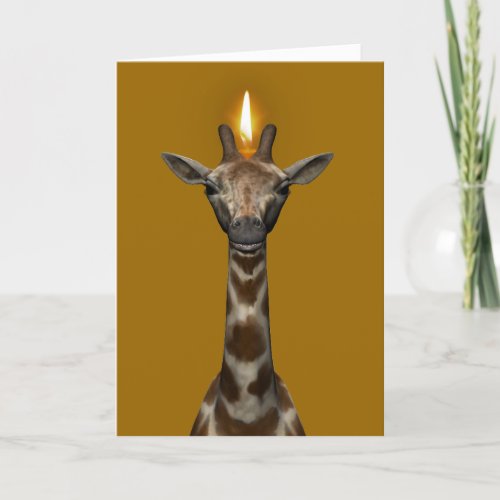 Happy Birthday Giraffe Card