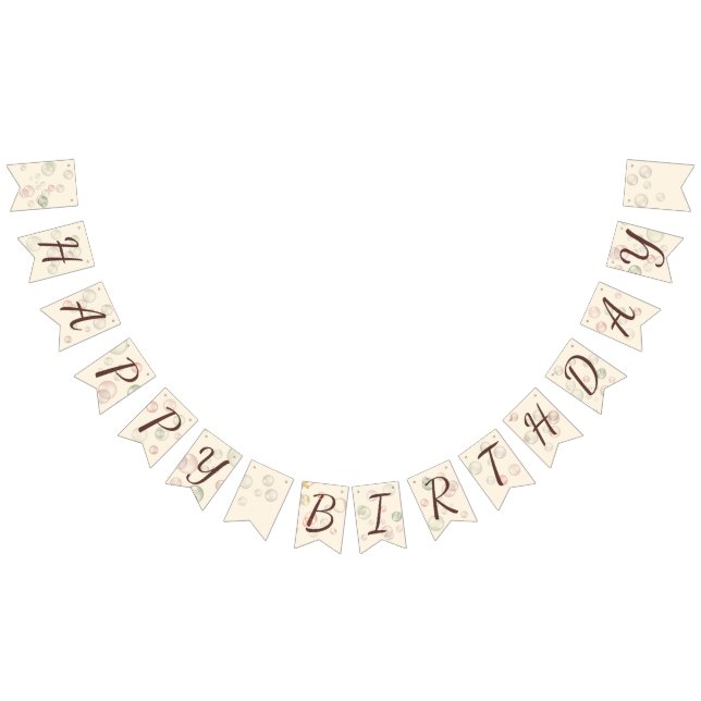 Happy Birthday Girl 01 Bunting Flags (All)