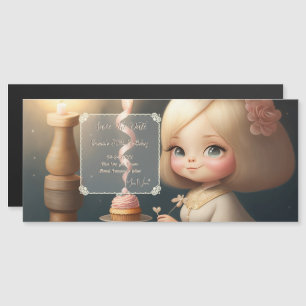 Happy Birthday Girl 01 Magnetic Invitation