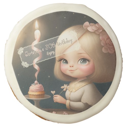 Happy Birthday Girl 01 Sugar Cookie