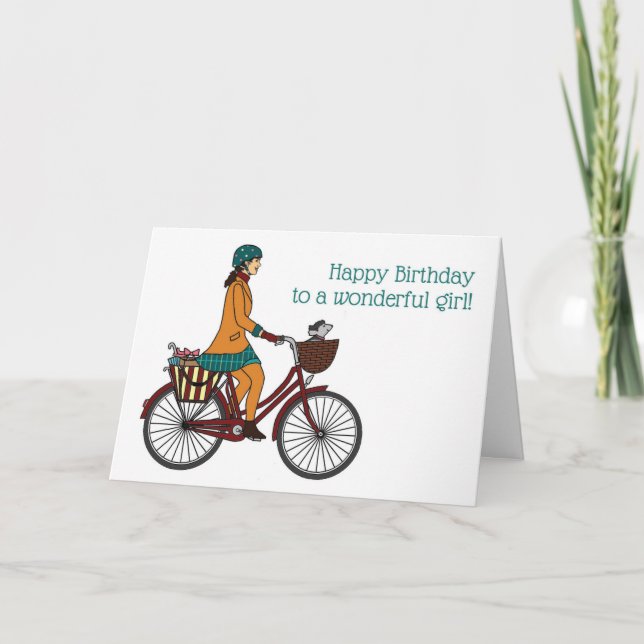 Happy Birthday Girl 1 Card (Front)