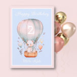 Happy Birthday girl congrats greeting card<br><div class="desc">card for little girl birthday. Change the age on the card for customized item!</div>