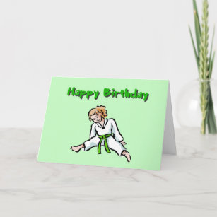Karate Birthday Cards | Zazzle