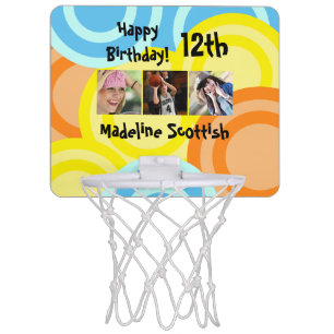 Happy Birthday Girl Power Color Fun Mini Basketball Hoop