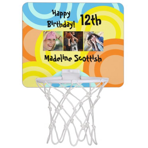 Happy Birthday  Girl Power  Color Fun Mini Basketball Hoop