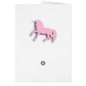 Happy Birthday Girl's Unicorn Personalized Card (Back)