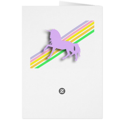 Happy Birthday Girl's Unicorn Personalized Card (Back)