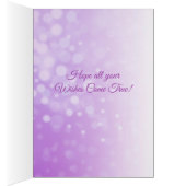 Happy Birthday Girl's Unicorn Personalized Card (Inside (Right))