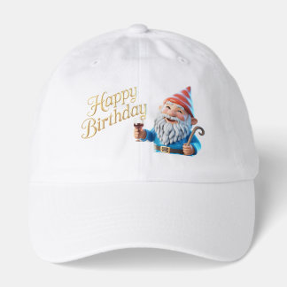 Happy Birthday Gnome Character Graphic Hat