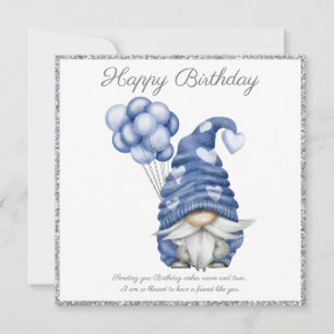 Happy Birthday Gnome Holiday Card