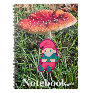 Happy Birthday, gnome Pixelart, Pixel Art  Notebook