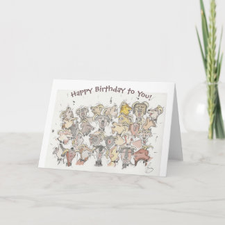 Happy Birthday Goat Choir Card