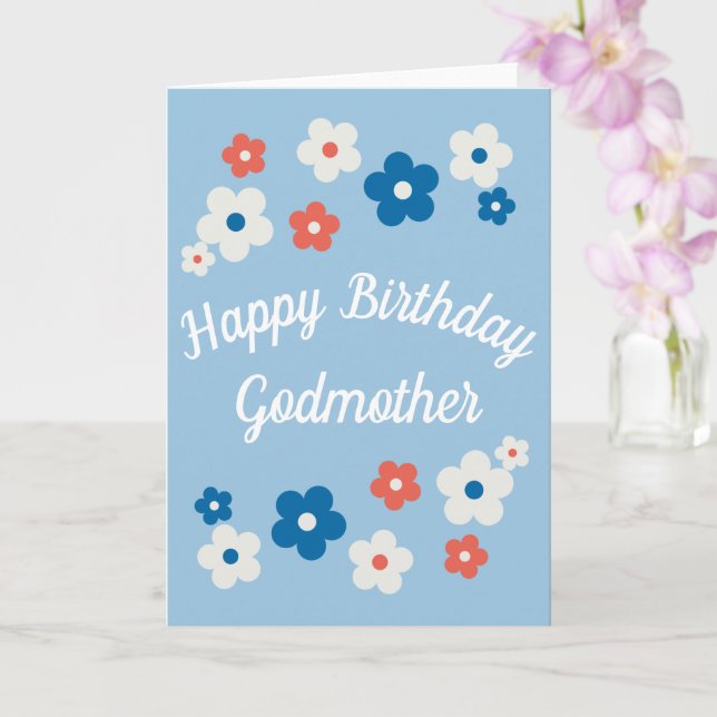 Godmother Happy Birthday Card - Age Range 18 - 60 Years - Alphabet Design |  eBay