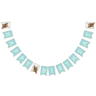 Happy Birthday Golden Retriever Dog Bunting Flags