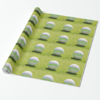 Happy Birthday Golf Ball Wrapping Paper
