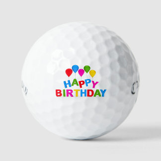 Happy Birthday Golf Balls