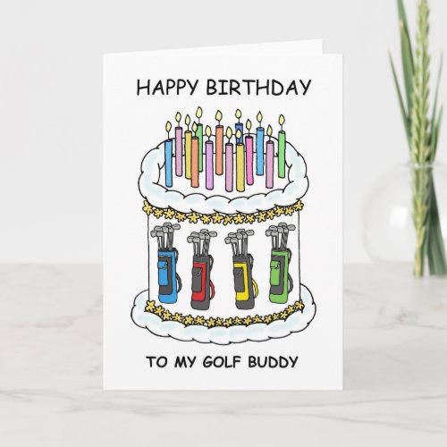 Happy Birthday Golf Buddy Card