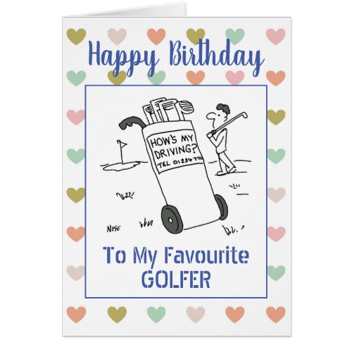 Happy Birthday Golfer