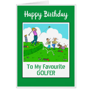 Happy Birthday Golfer Cards