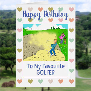 Happy Birthday Golfer Cards
