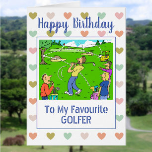 Happy Birthday Golfer Cards