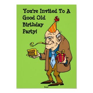 Happy Birthday Old Man Cards - Greeting & Photo Cards | Zazzle