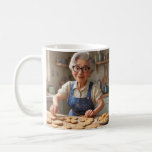 Happy Birthday Gramma Coffee Mug<br><div class="desc">This mug features a loving grandmother baking cookies.</div>