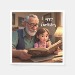 Happy Birthday Grampa Napkins