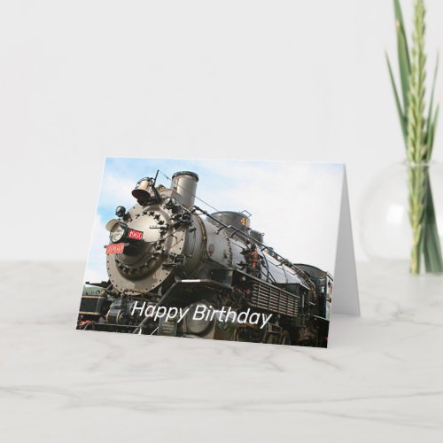 Happy Birthday Grand Canyon Railway locomotive Card
